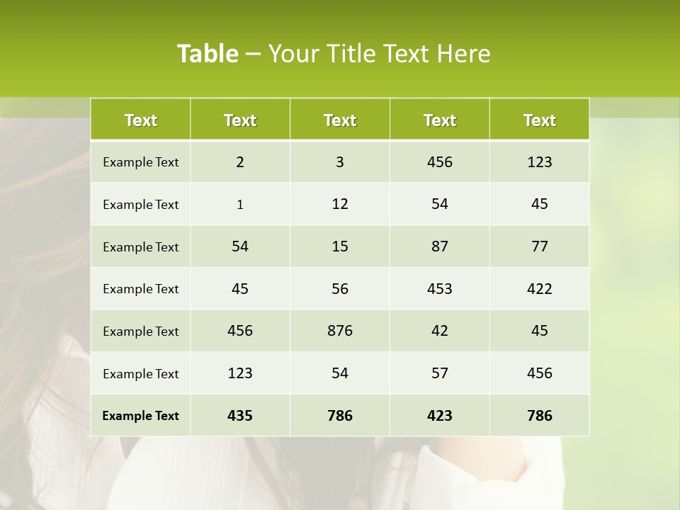 A Woman With Red Glasses Is Holding Her Head PowerPoint Template