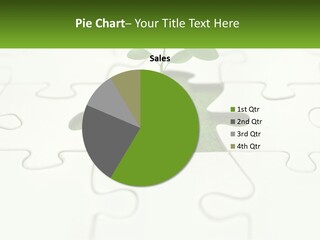 A Piece Of Puzzle With A Plant Growing Out Of It PowerPoint Template