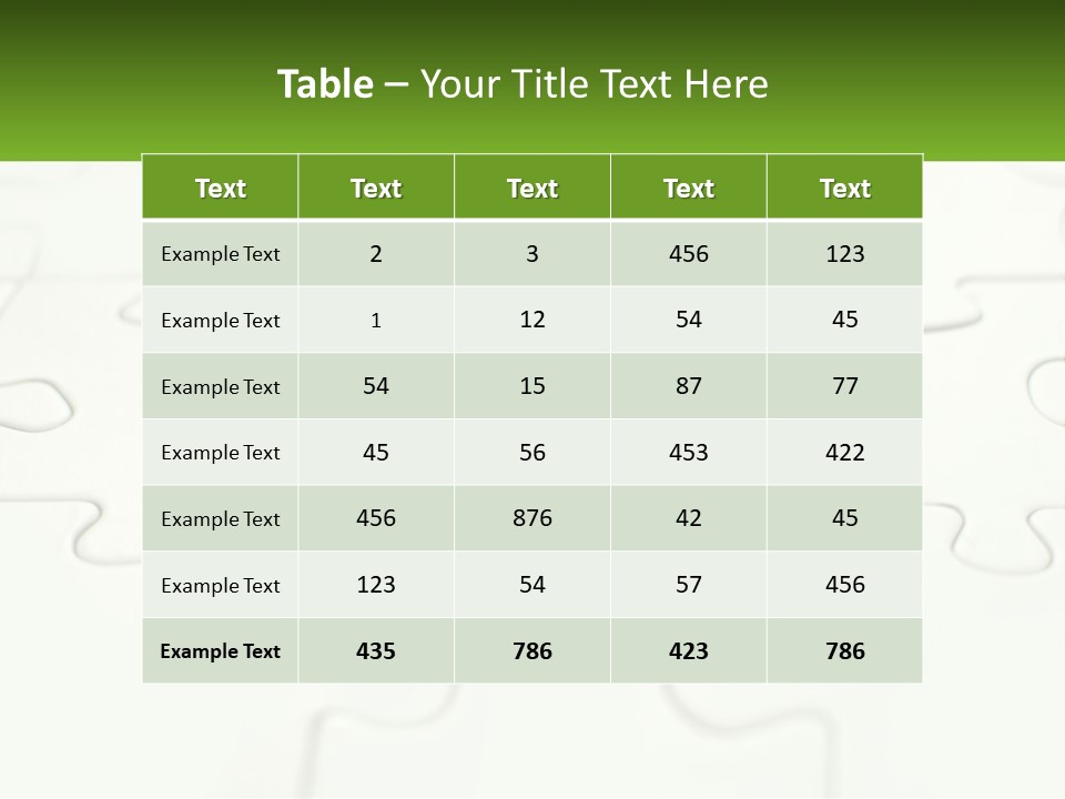 A Piece Of Puzzle With A Plant Growing Out Of It PowerPoint Template