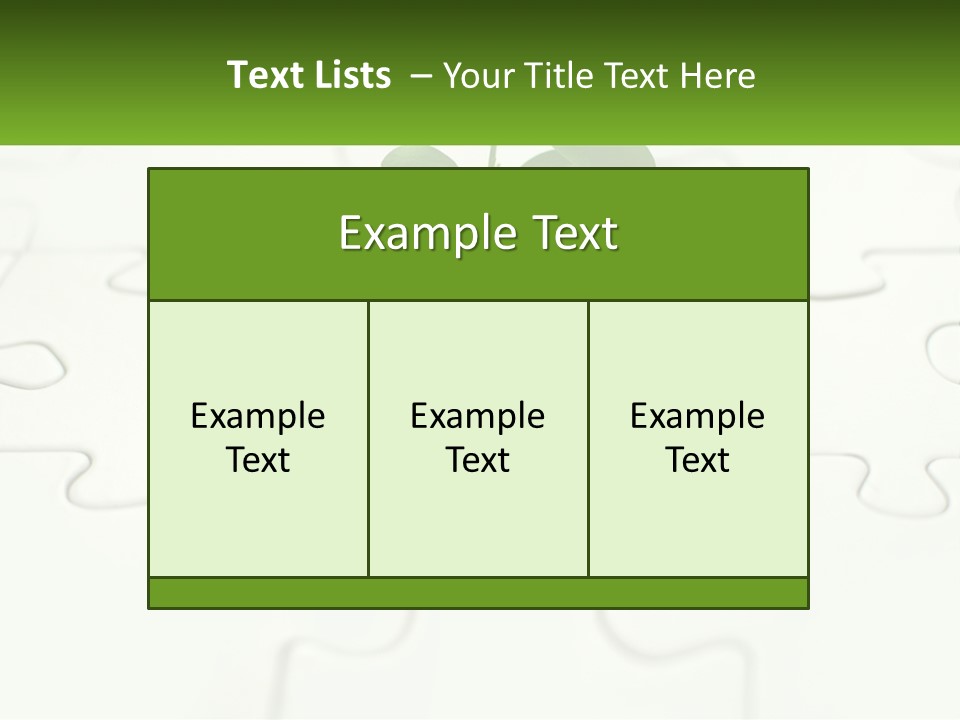 A Piece Of Puzzle With A Plant Growing Out Of It PowerPoint Template
