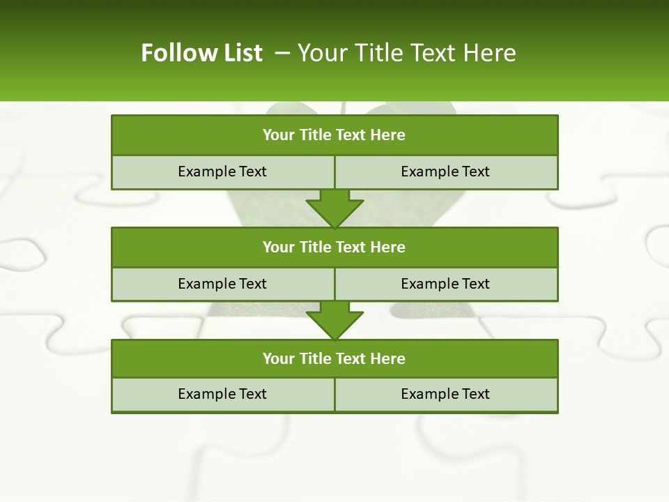 A Piece Of Puzzle With A Plant Growing Out Of It PowerPoint Template