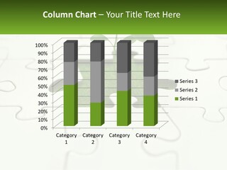 A Piece Of Puzzle With A Plant Growing Out Of It PowerPoint Template