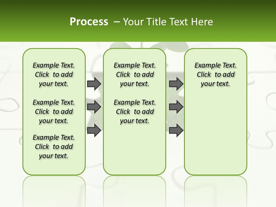 A Piece Of Puzzle With A Plant Growing Out Of It PowerPoint Template