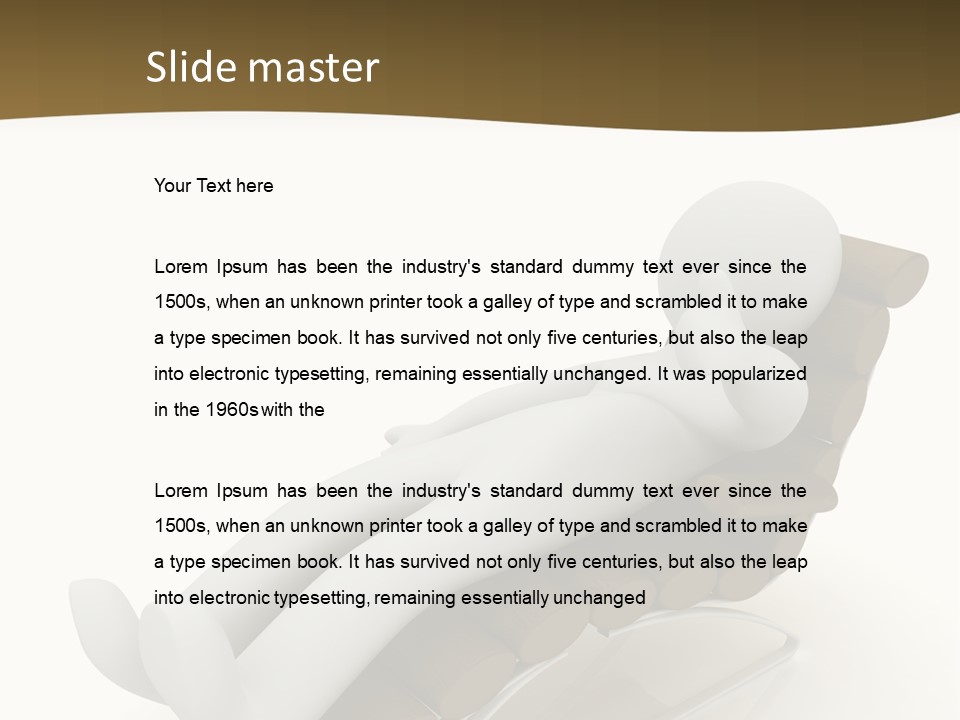 A Person Laying On Top Of A Wooden Sleigh PowerPoint Template