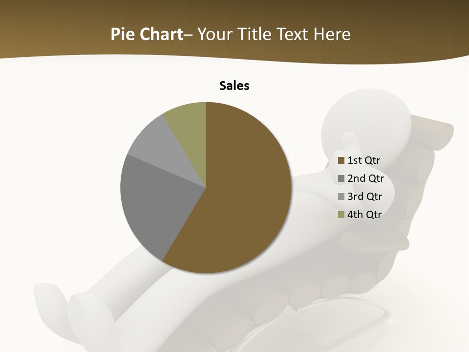 A Person Laying On Top Of A Wooden Sleigh PowerPoint Template
