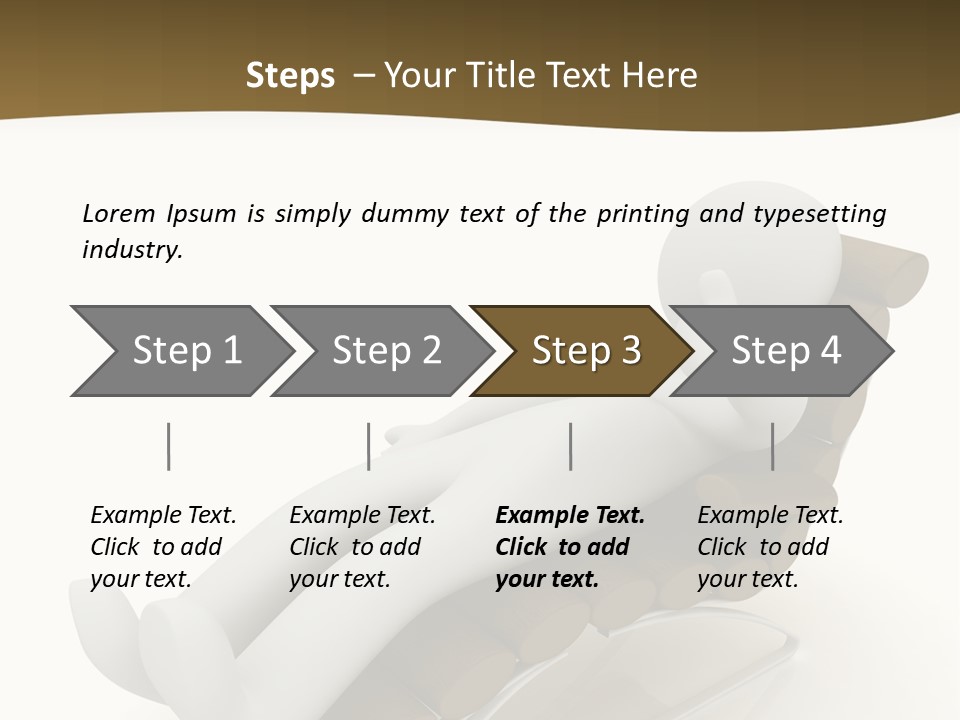 A Person Laying On Top Of A Wooden Sleigh PowerPoint Template