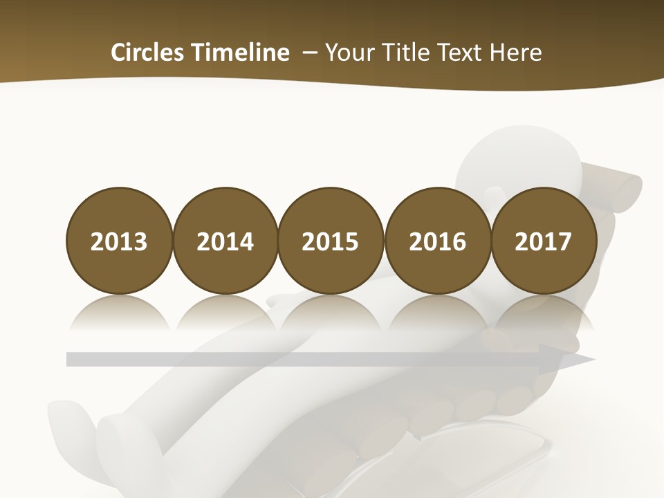 A Person Laying On Top Of A Wooden Sleigh PowerPoint Template