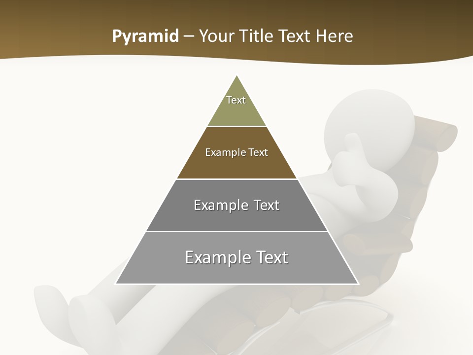 A Person Laying On Top Of A Wooden Sleigh PowerPoint Template