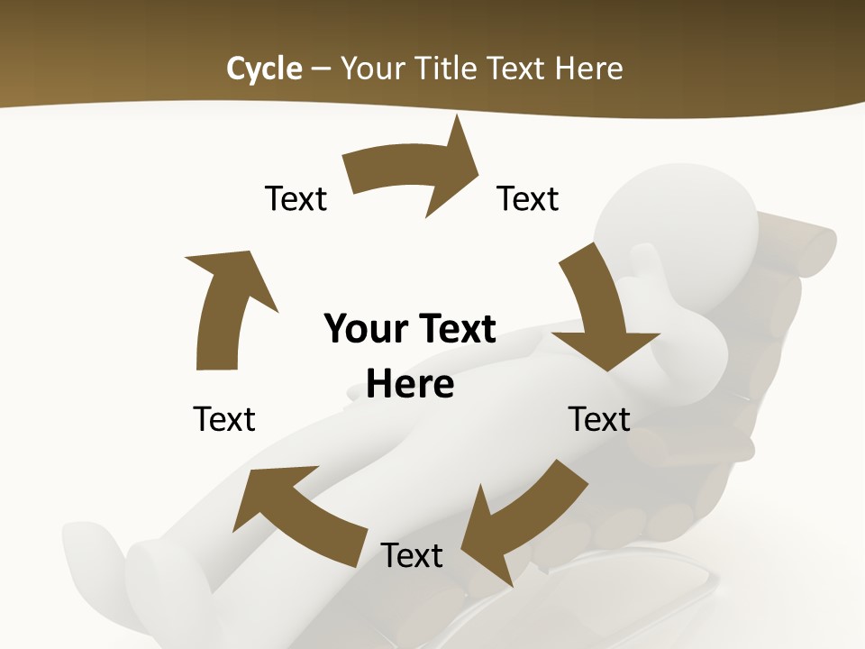 A Person Laying On Top Of A Wooden Sleigh PowerPoint Template