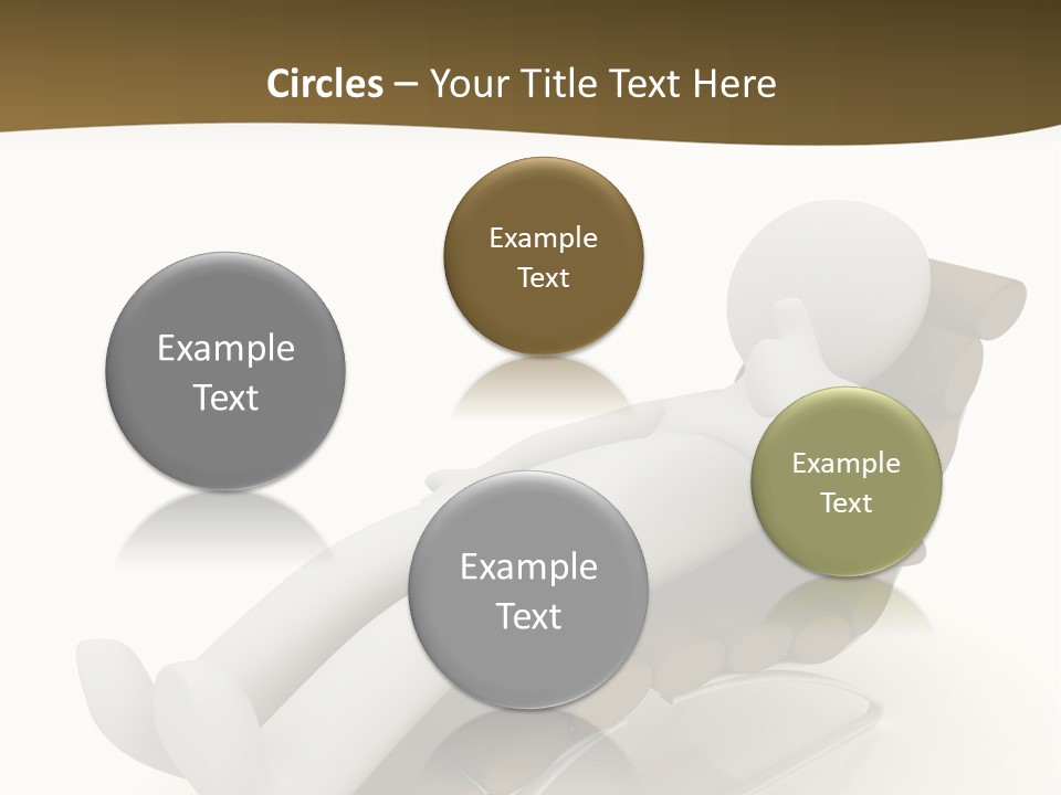 A Person Laying On Top Of A Wooden Sleigh PowerPoint Template