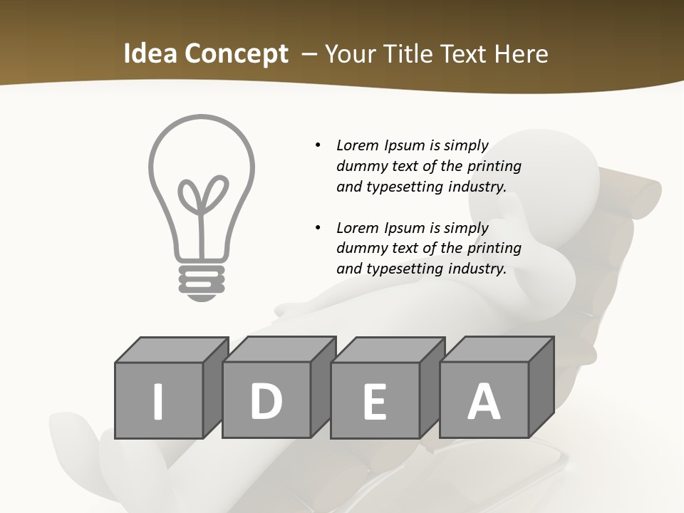 A Person Laying On Top Of A Wooden Sleigh PowerPoint Template