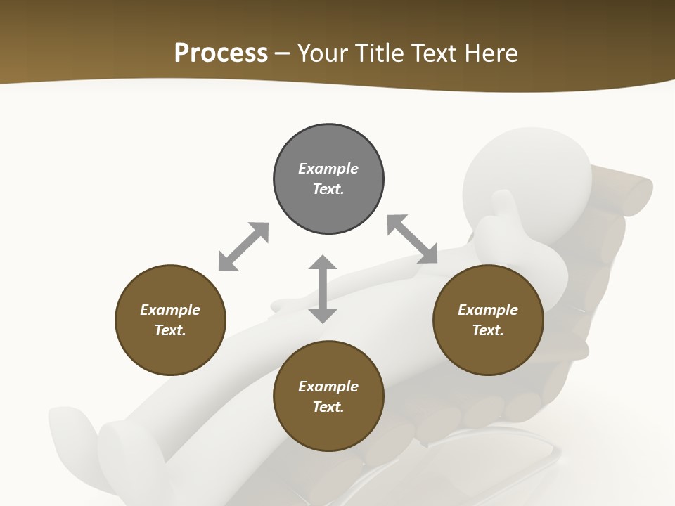 A Person Laying On Top Of A Wooden Sleigh PowerPoint Template