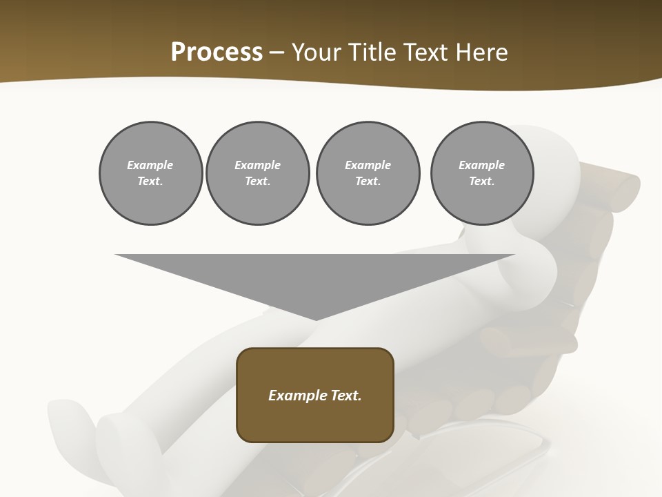 A Person Laying On Top Of A Wooden Sleigh PowerPoint Template