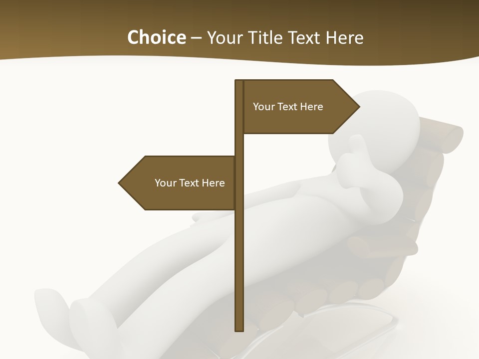 A Person Laying On Top Of A Wooden Sleigh PowerPoint Template