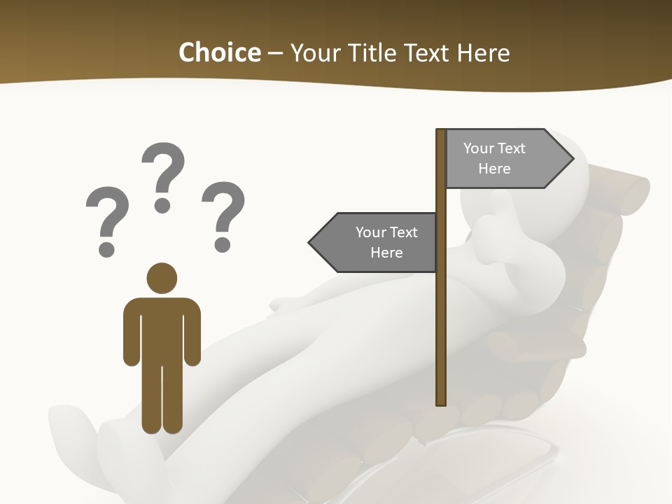 A Person Laying On Top Of A Wooden Sleigh PowerPoint Template