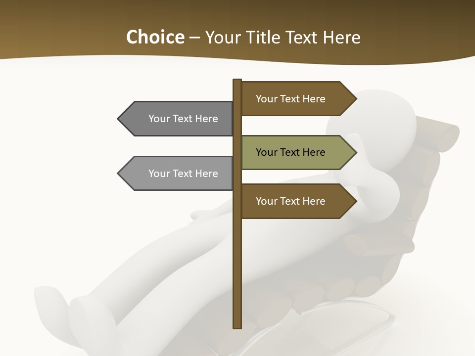 A Person Laying On Top Of A Wooden Sleigh PowerPoint Template