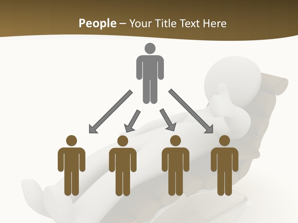 A Person Laying On Top Of A Wooden Sleigh PowerPoint Template