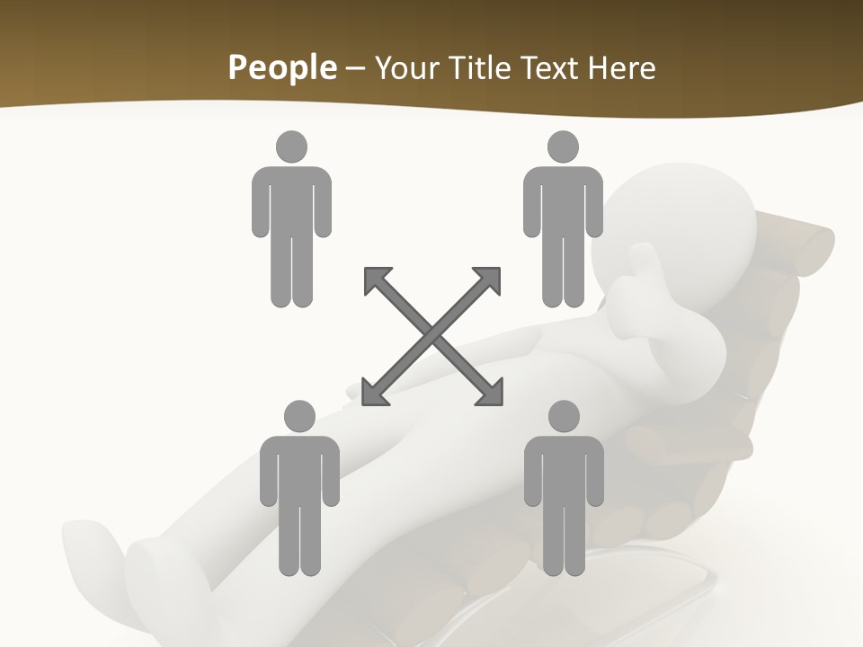 A Person Laying On Top Of A Wooden Sleigh PowerPoint Template