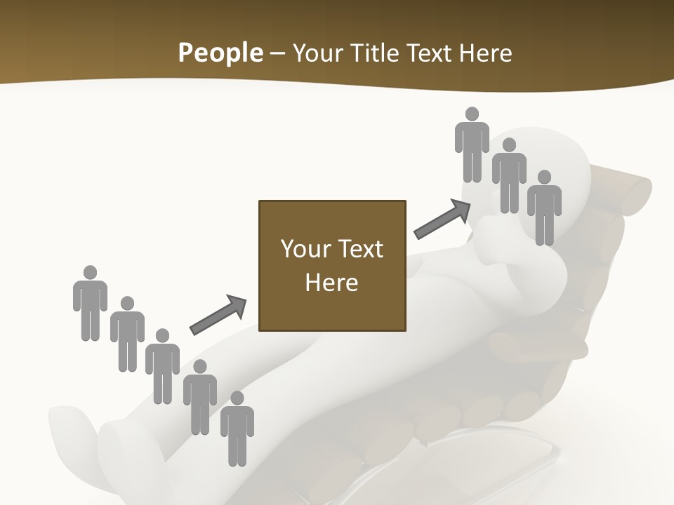 A Person Laying On Top Of A Wooden Sleigh PowerPoint Template