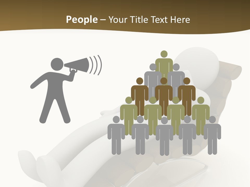 A Person Laying On Top Of A Wooden Sleigh PowerPoint Template