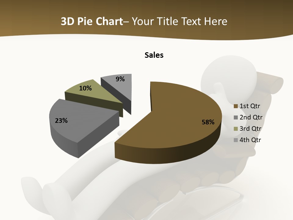 A Person Laying On Top Of A Wooden Sleigh PowerPoint Template