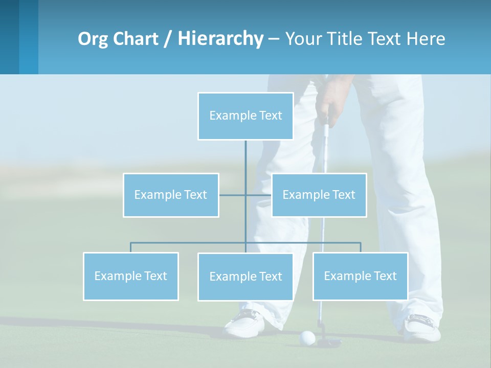 A Man Putting A Golf Ball On The Green PowerPoint Template