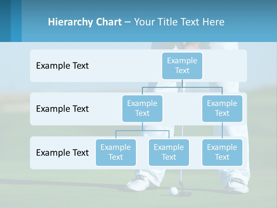 A Man Putting A Golf Ball On The Green PowerPoint Template