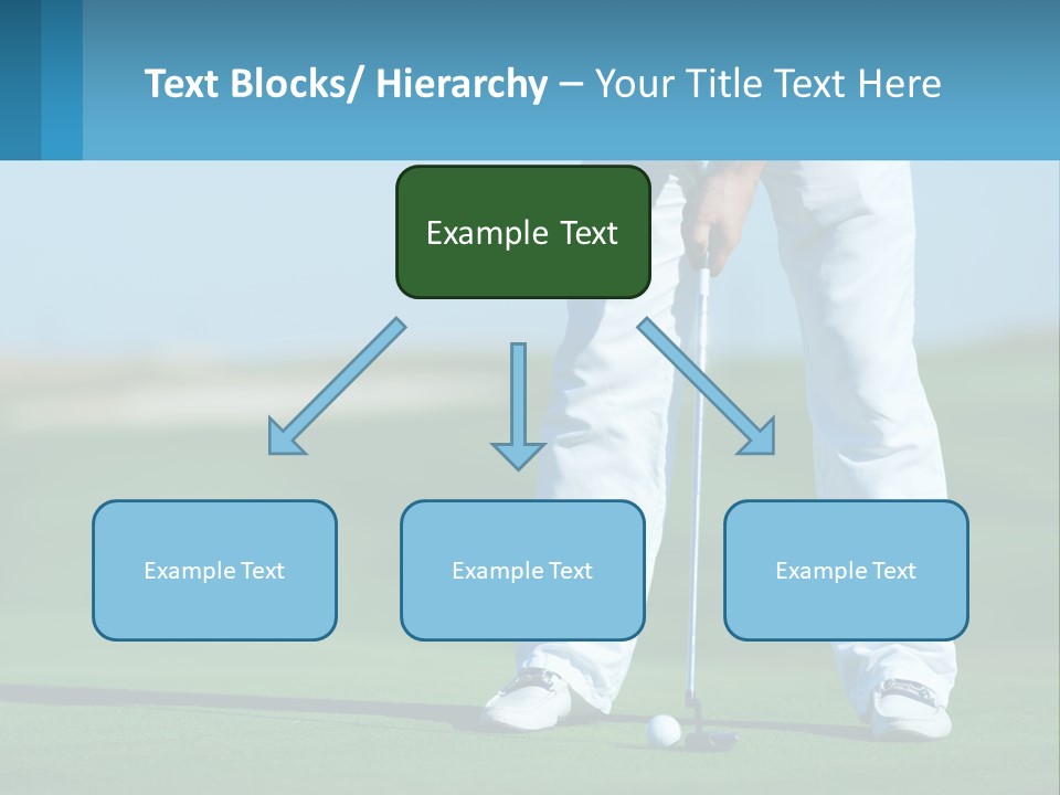 A Man Putting A Golf Ball On The Green PowerPoint Template