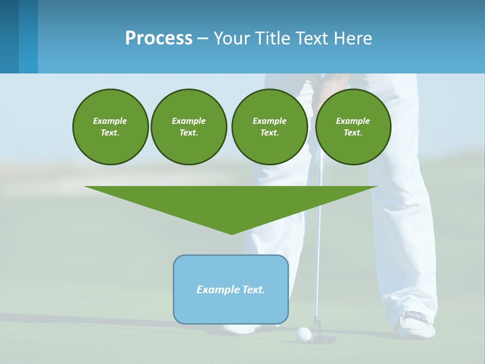 A Man Putting A Golf Ball On The Green PowerPoint Template