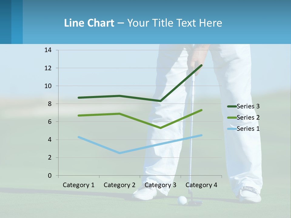 A Man Putting A Golf Ball On The Green PowerPoint Template