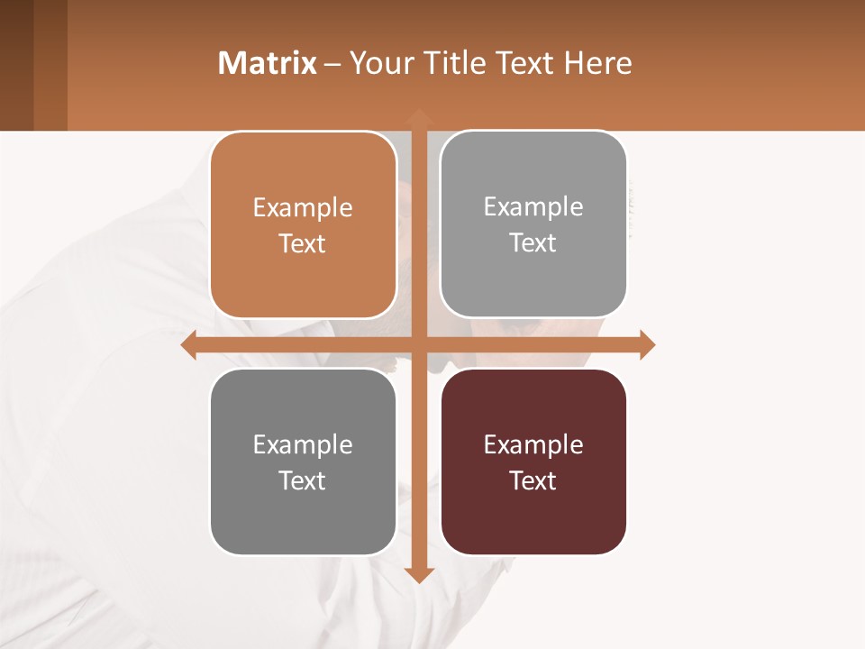 A Man Holding His Head In His Hands PowerPoint Template