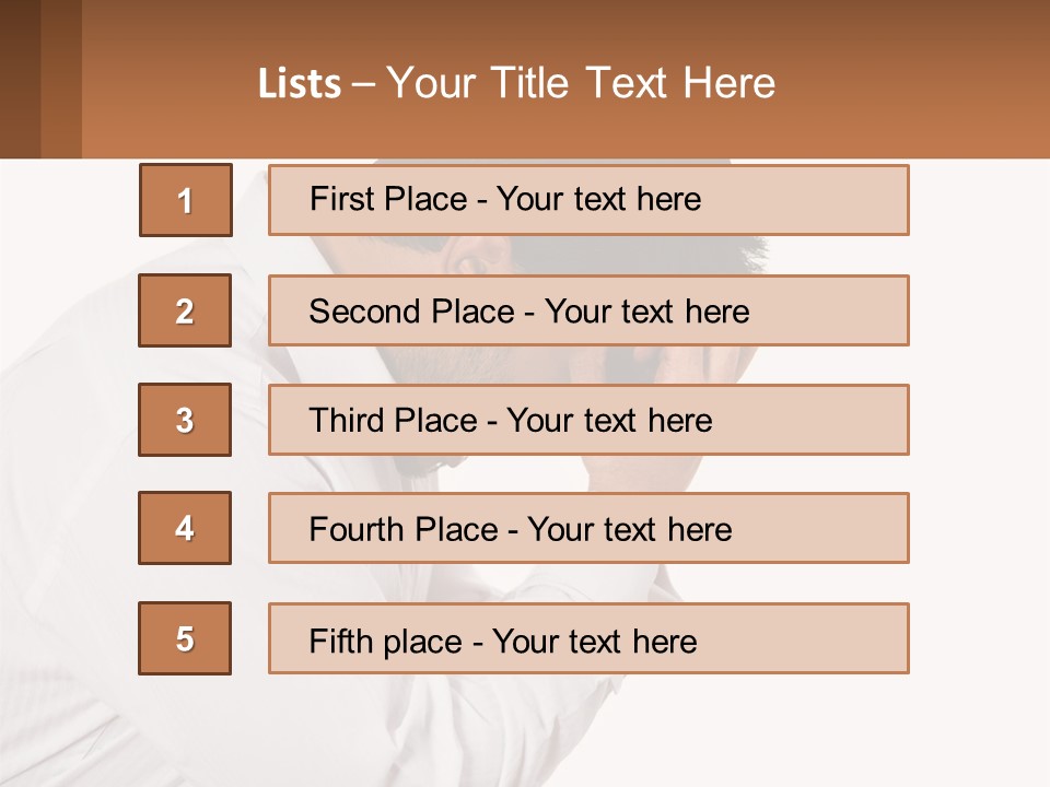 A Man Holding His Head In His Hands PowerPoint Template