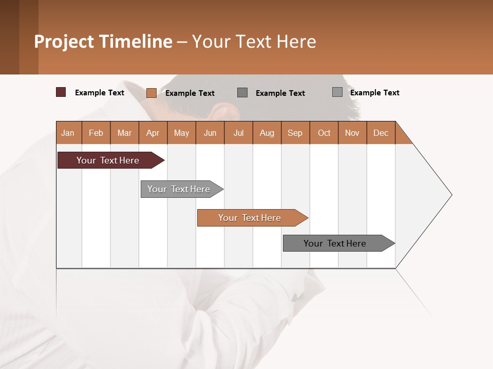 A Man Holding His Head In His Hands PowerPoint Template