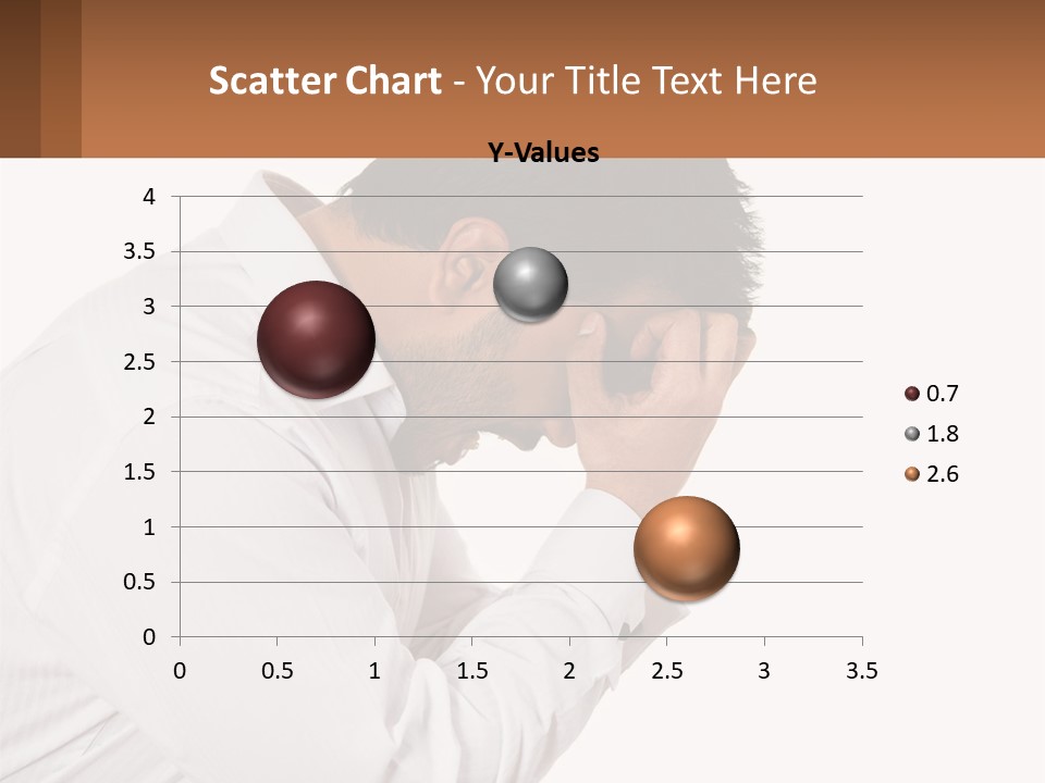 A Man Holding His Head In His Hands PowerPoint Template