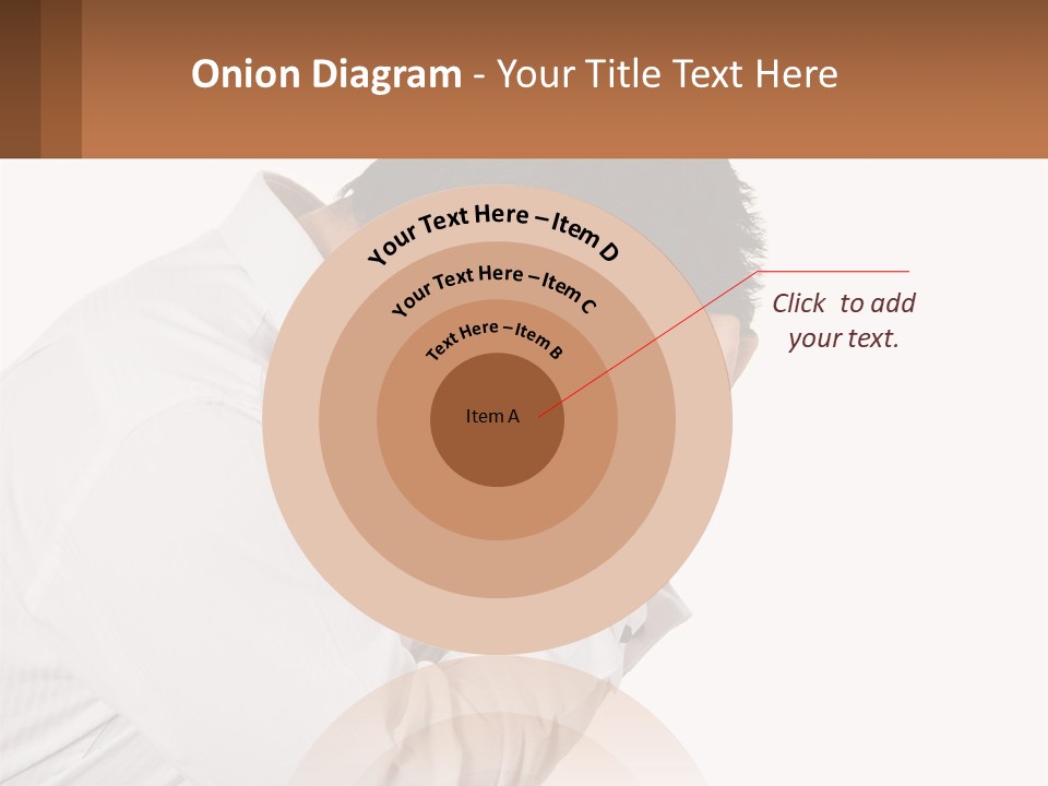 A Man Holding His Head In His Hands PowerPoint Template