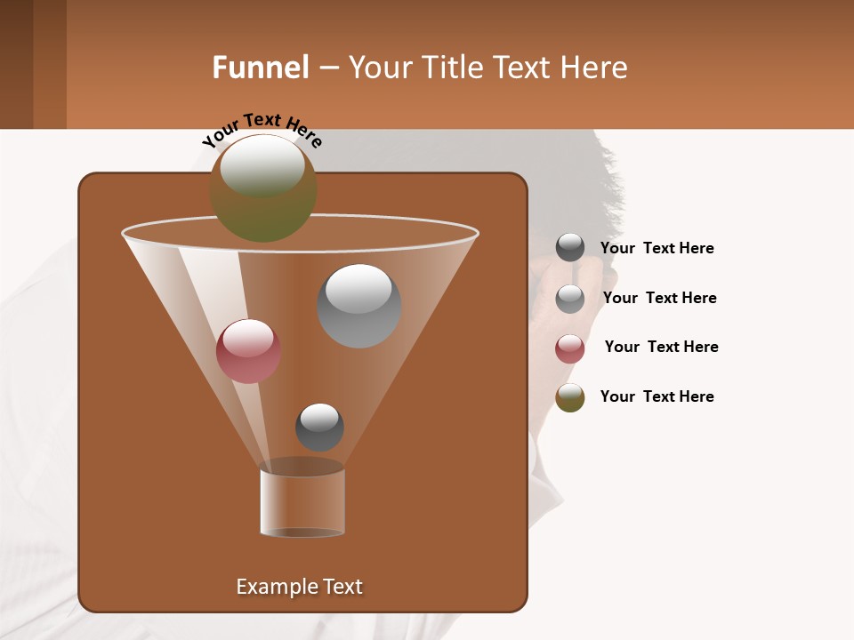 A Man Holding His Head In His Hands PowerPoint Template