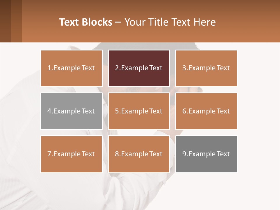 A Man Holding His Head In His Hands PowerPoint Template