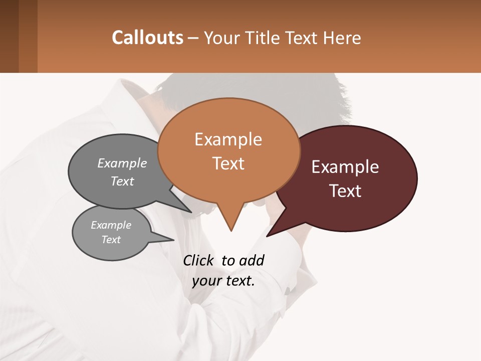 A Man Holding His Head In His Hands PowerPoint Template