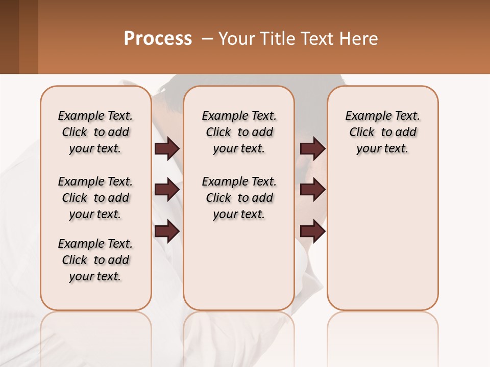 A Man Holding His Head In His Hands PowerPoint Template