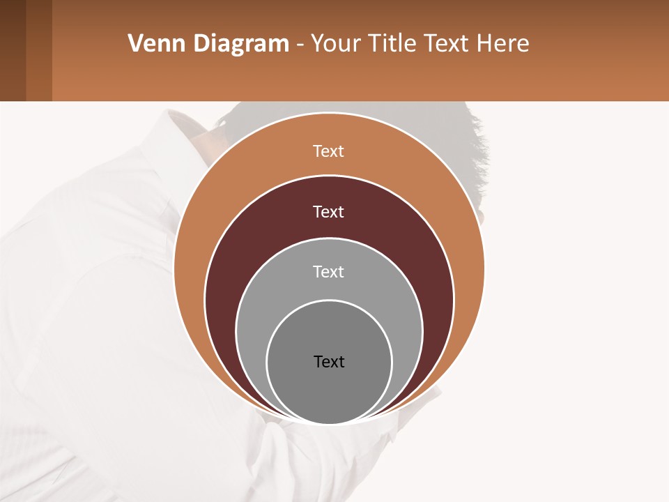 A Man Holding His Head In His Hands PowerPoint Template