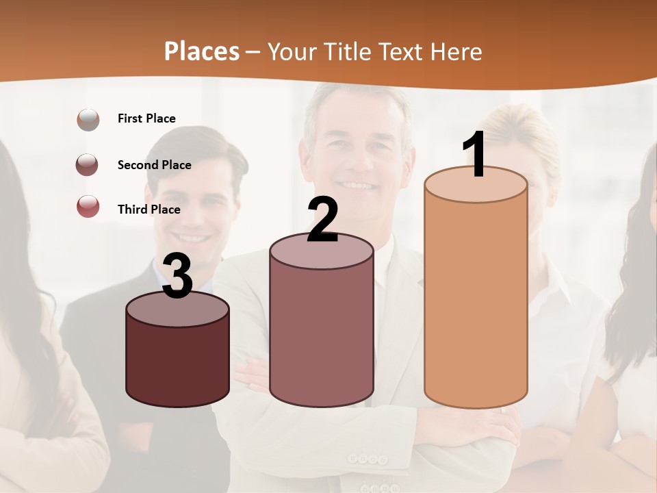 A Group Of People Standing In Front Of A Window PowerPoint Template