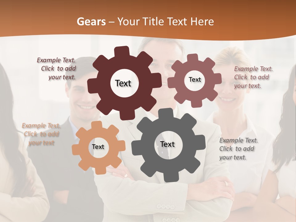 A Group Of People Standing In Front Of A Window PowerPoint Template