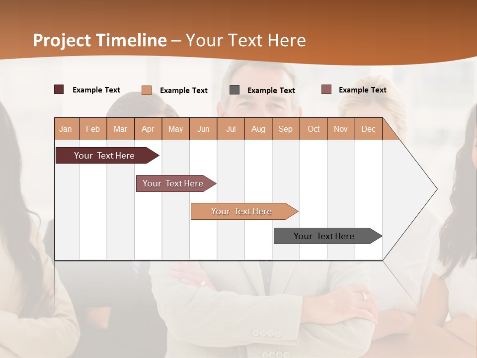 A Group Of People Standing In Front Of A Window PowerPoint Template