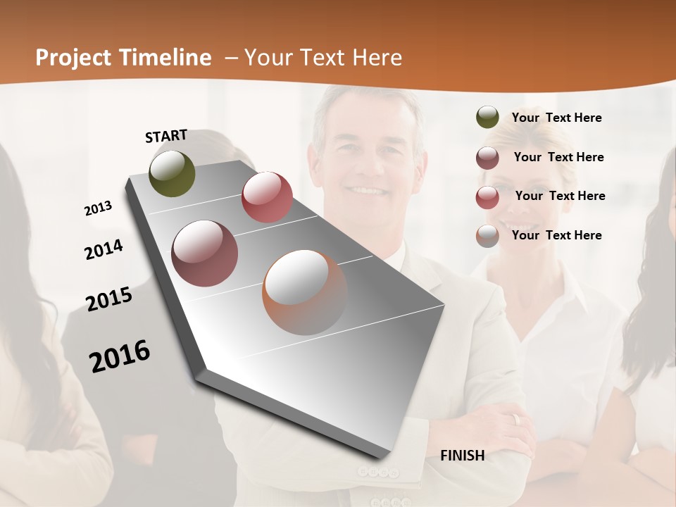 A Group Of People Standing In Front Of A Window PowerPoint Template