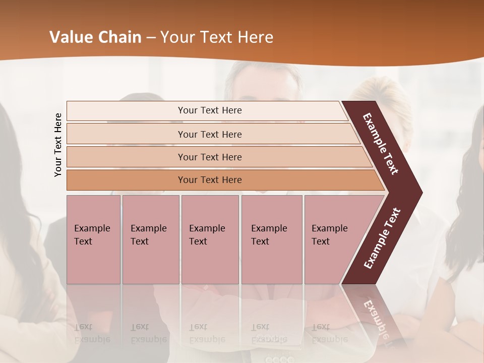 A Group Of People Standing In Front Of A Window PowerPoint Template