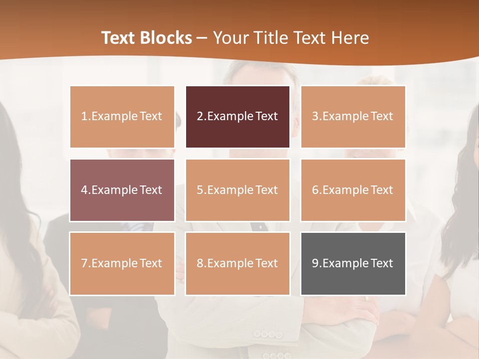 A Group Of People Standing In Front Of A Window PowerPoint Template