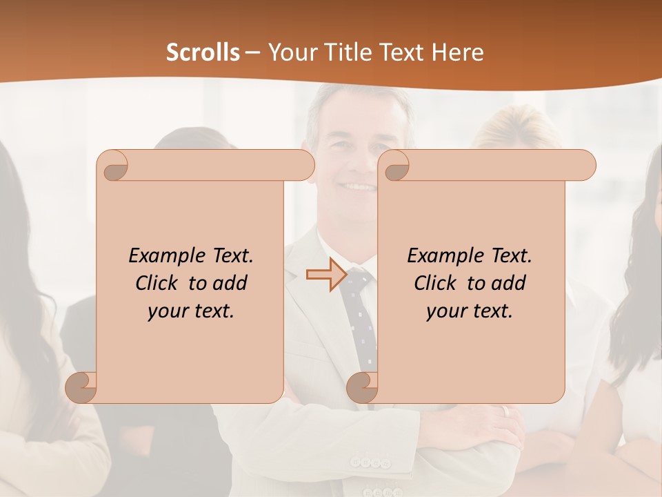 A Group Of People Standing In Front Of A Window PowerPoint Template