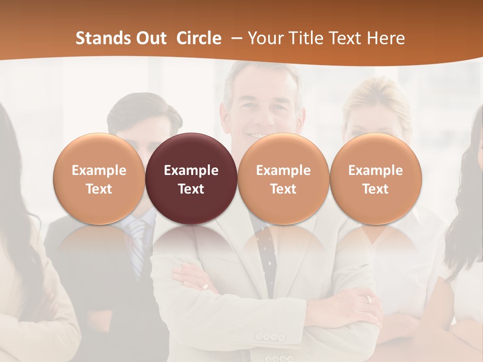 A Group Of People Standing In Front Of A Window PowerPoint Template