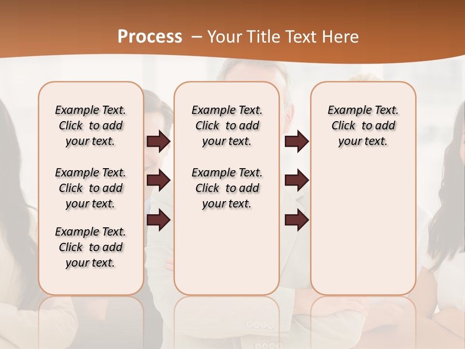 A Group Of People Standing In Front Of A Window PowerPoint Template