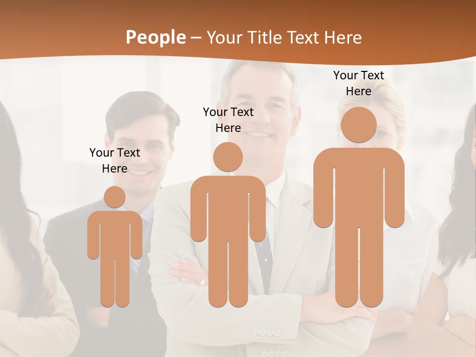 A Group Of People Standing In Front Of A Window PowerPoint Template